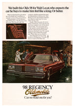 Load image into Gallery viewer, Oldsmobile Ninety-Eight Regency - Vintage Ad - (with Walt Lecat) # 406 - General Motors Company 1960&#39;s
