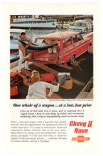Load image into Gallery viewer, Chevy II Nova by Chevrolet - Vintage Ad - (Nova 400 4-Door Station Wagons) # 411 - General Motors Company 1960&#39;s

