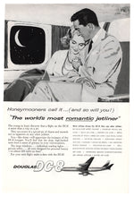 Load image into Gallery viewer, Douglas DC-8 Jet Vintage Ad - (The World&#39;s Most Romantic Jetliners) # 455 - 1960&#39;s
