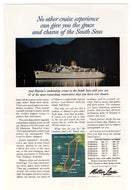 Matson Cruise Line Vintage Ad - (The Charm of the South Seas) # 462 - 1960's