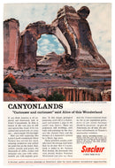 Sinclair Oil - Vintage Ad - (Angel Arch in Utah) # 464 - 1960's