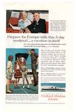 Load image into Gallery viewer, United States Cruise Lines Vintage Ad - (The World&#39;s Fastest Ship) # 481 - 1960&#39;s
