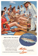 Matson Cruise Line Vintage Ad - (The Lurline is Hawaii) # 498 - 1960's