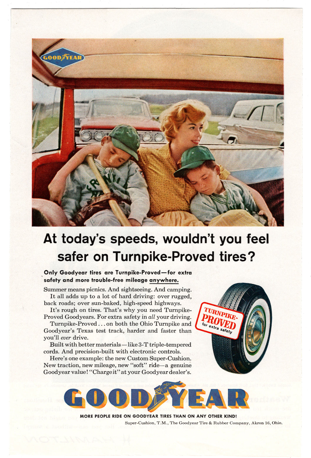 Good Year Tires - Vintage Ad - (Turnpike-Proved) #  524 - 1960's