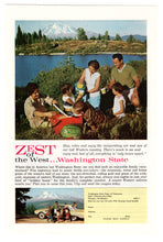 Load image into Gallery viewer, Washington State Vacation, USA Vintage Ad - (Zest of the West) # 536 - 1960&#39;s

