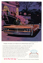 Load image into Gallery viewer, Pontiac 1960 Bonneville - Vintage Ad - (Wide Track Driving) # 559 - General Motors Company 1960

