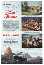 Load image into Gallery viewer, Moore-McCormack Cruise Lines Vintage Ad - (Cruising on the SS Argentina) # 226 B - 1960&#39;s
