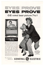 Load image into Gallery viewer, General Electric Ultra Vision B&amp;W Television Vintage Ad - (Featuring Ray Milland) # 569 - 1960&#39;s
