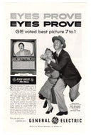 General Electric Ultra Vision B&W Television Vintage Ad - (Featuring Ray Milland) # 569 - 1960's