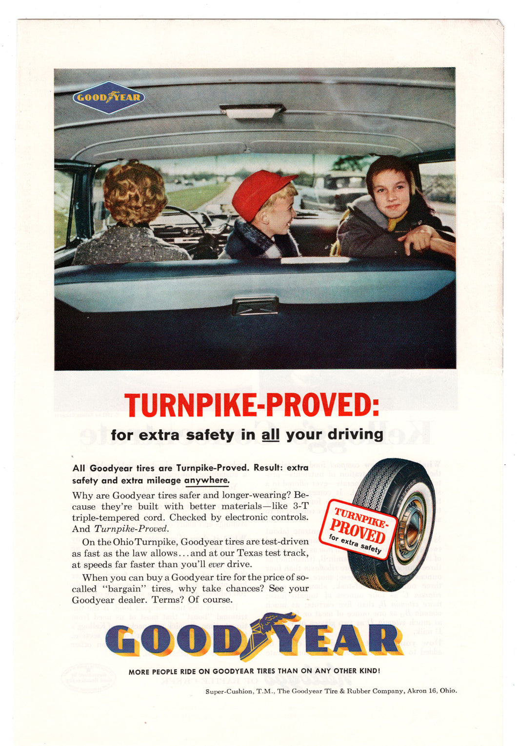 Good Year Tires - Vintage Ad - (Turnpike-Proved) #  577 - 1960's