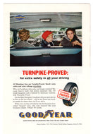 Good Year Tires - Vintage Ad - (Turnpike-Proved) #  577 - 1960's