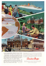 Load image into Gallery viewer, Canadian Pacific Vintage Ad - (Land, Sea and Air) # 578 - 1960&#39;s
