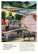 Load image into Gallery viewer, Canadian Pacific Vintage Ad - (Land, Sea and Air) # 578 - 1960&#39;s
