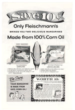 Load image into Gallery viewer, Fleischmann&#39;s Margarine - Vintage Ad - (10 Cent Coupon) # 584 - 1960&#39;s
