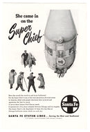 Santa Fe Systems Railway Vintage Ad - (The Super Chief) # 602 - 1960's