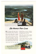 General Motors Electro-Motive Train Division Vintage Ad - (View of Lookout Mountain, Chattanooga, Tennessee) # 603 - 1960's