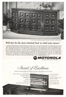 Motorola Solid State Stereo Vintage Ad - (Award of Excellence) # 613 - 1960's