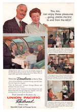 Load image into Gallery viewer, Union Pacific Railroad Vintage Ad - (Domeliners) # 618 - 1960&#39;s
