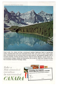 Holiday in Canada Vintage Ad - (Banff National Park, Alberta) # 621 - 1960's