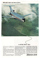Boeing Jets Vintage Ad - (At a Speed of 600 MPH) # 626 - 1960's