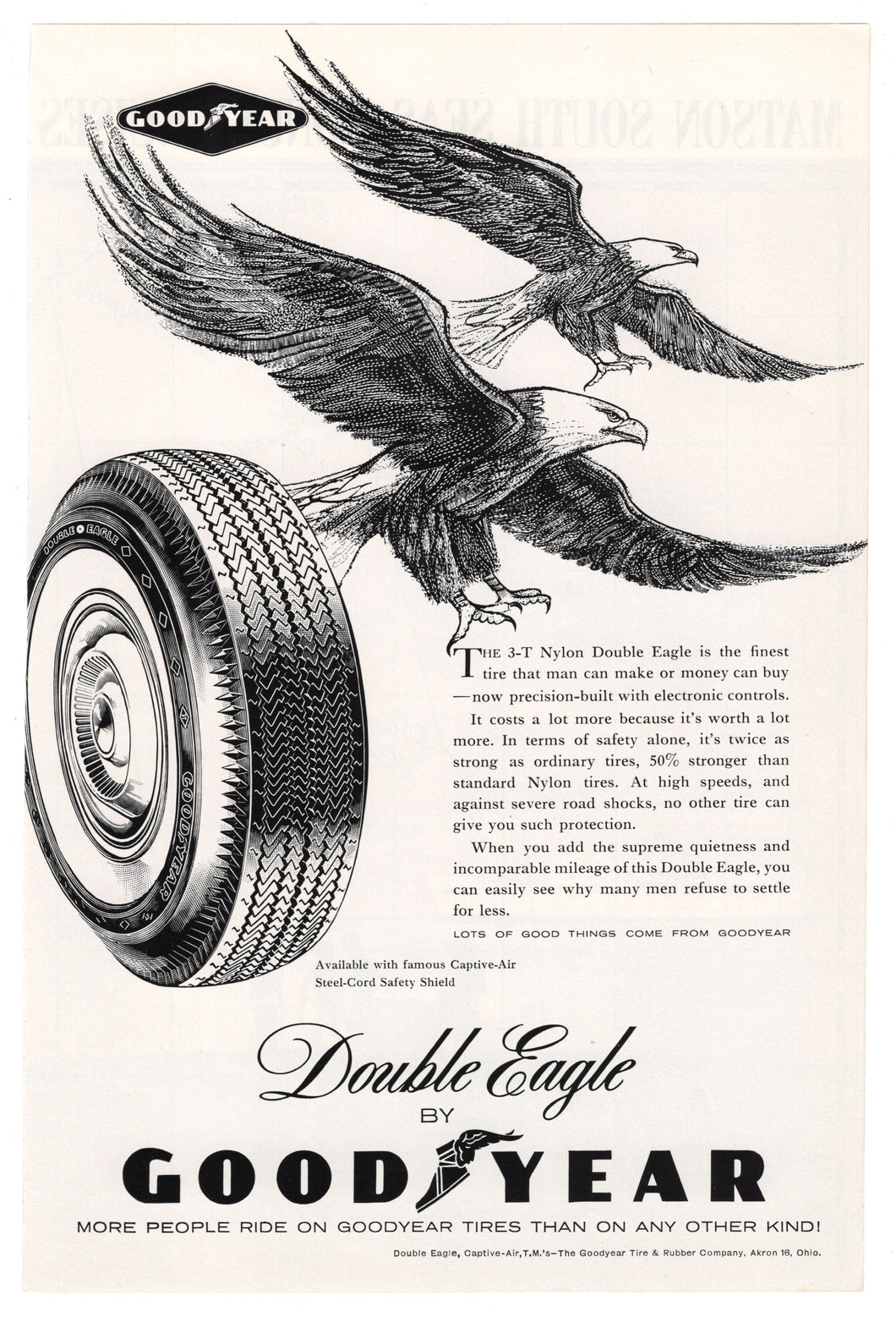 Good Year Tires - Vintage Ad - (Double Eagle) #  631 - 1960's