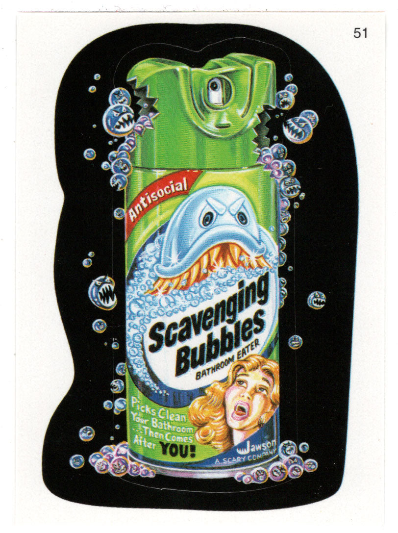 Scavenging Bubbles (Trading Card) Wacky Packages All-New Series 3 Stickers - 2006 Topps # 51 - Mint