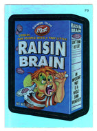 Raisin Brain (Trading Card) Wacky Packages All-New Series 3 Stickers Rainbow Foil Sticker - 2006 Topps # F 9 - Mint