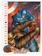 Logan (Trading Card) X-Men - 1996 Fleer # 80 - Mint