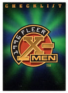 Checklist (Trading Card) X-Men - 1996 Fleer # 100 - Mint