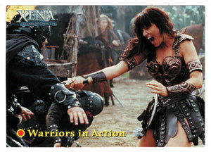 Xena's greatest battles... - Warrior in Action (Trading Card) Xena Warrior Princess Season Four & Five - 2001 Rittenhouse Archives # 50 - Mint