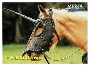 We learn in In Sickness And In Hell... - Faithful Argo (Trading Card) Xena Warrior Princess Season Four & Five - 2001 Rittenhouse Archives # 62 - Mint